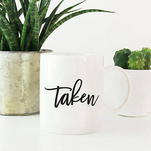 Taken Black Calligraphy Ceramic Mug
