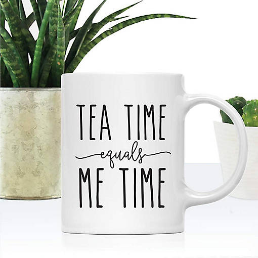 Tea Time Equals Me Time Ceramic Mug