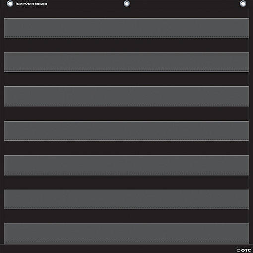 Teacher Created Resources Black 7 Pocket Chart