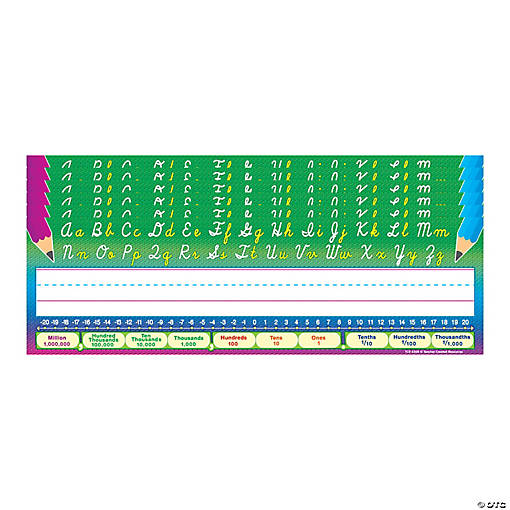 Teacher Created Resources Cursive Writing Name Plates, 36 Per Pack, 6 Packs