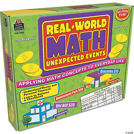 Teacher Created Resources Real World Math Unexpected Events &amp;#160;Game