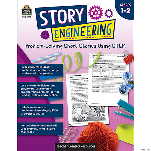 Teacher Created Resources Story Engineering: Problem-Solving Short Stories Using STEM, Grade 1-2