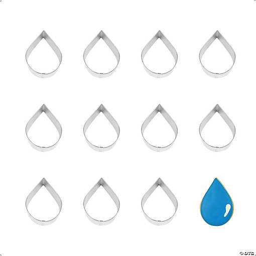 Teardrop/Raindrop 3.5" Cookie Cutters