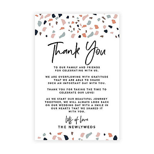 Terrazzo Border TY Card 4x6IN 56PC
