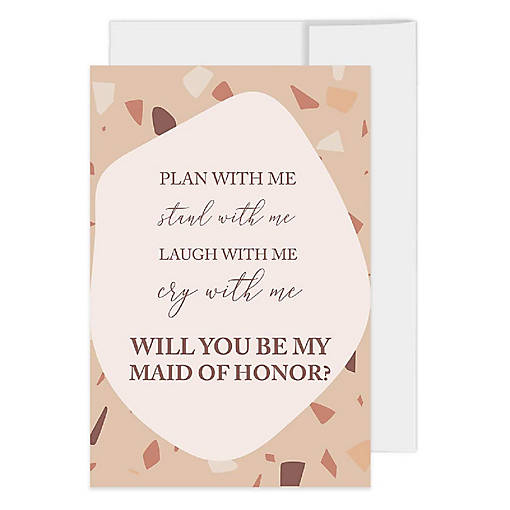 Terrazzo Bridesmaid Proposal 4x6IN 16PC