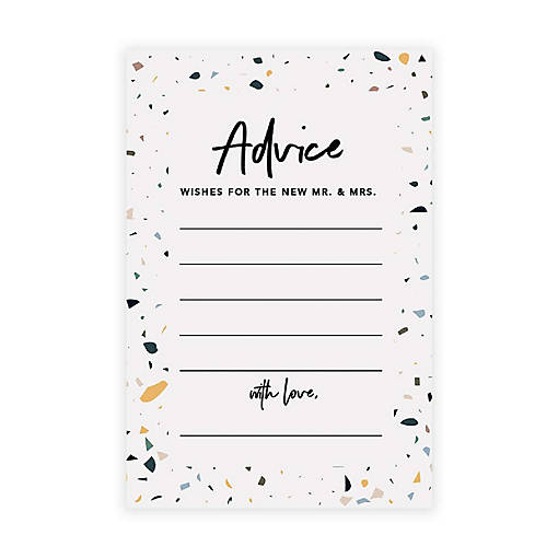 Terrazzo Wedding Advice 4x6IN 56PC
