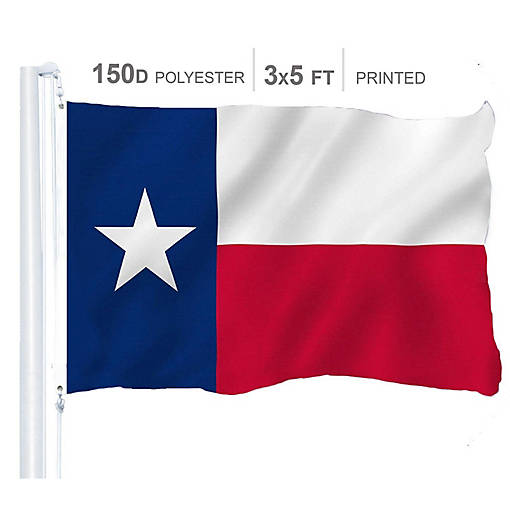 Texas State Flag 150D Printed Polyester 3x5 Ft