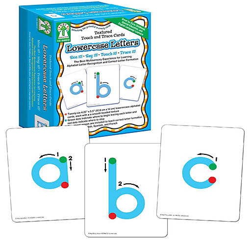 Textured Touch and Trace: Lowercase