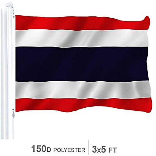 Thailand Thai Flag 150D Printed Polyester 3x5 Ft