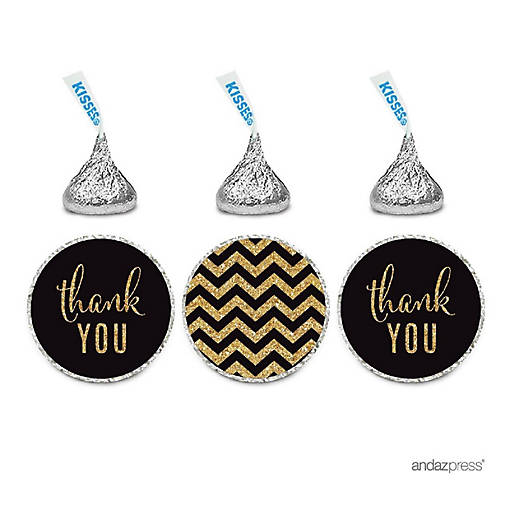 Thank You Chevron Black 216