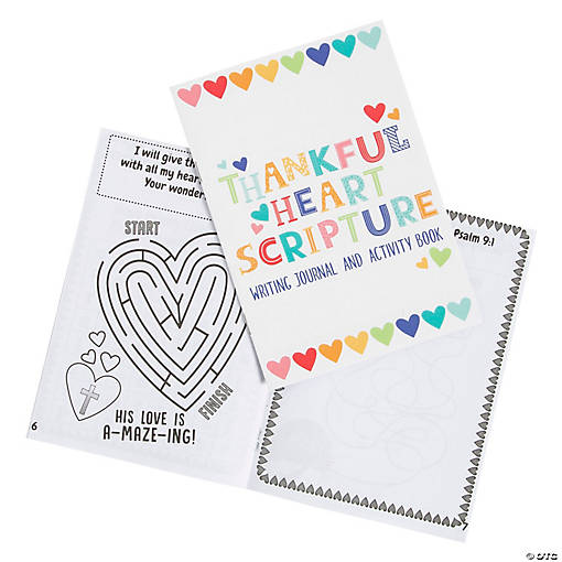 Thankful Heart Scripture Journal Activity Books - 12 Pc.