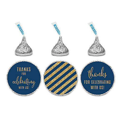 Thanks Celebrating Striped Navy 216