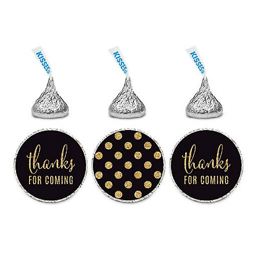 Thanks Polka Dots Black 216