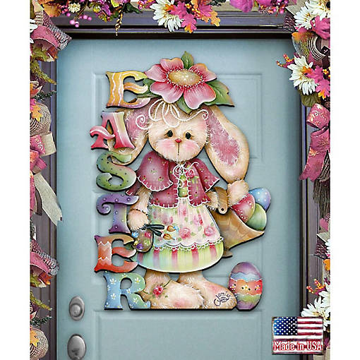 The Easter Bunny Easter Door Decor By J. Mills-Price