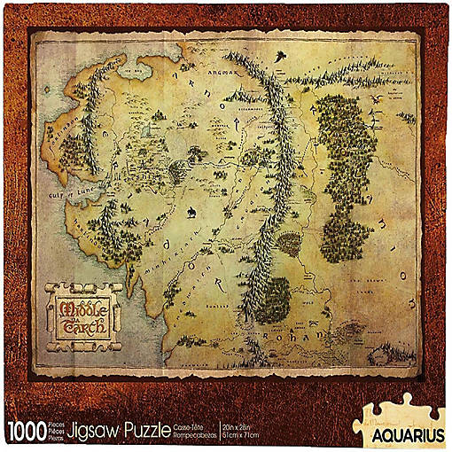 The Hobbit Map 1000 Piece Jigsaw Puzzle