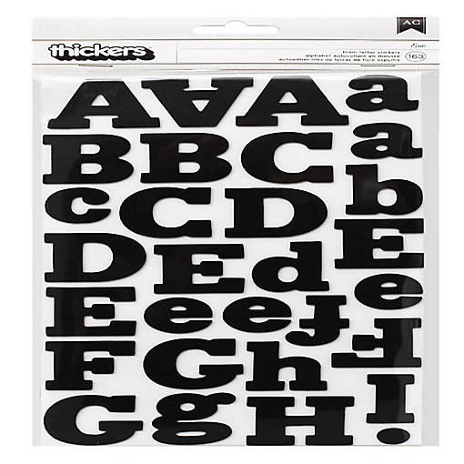 Thickers Foam Stickers 2/Pkg-Eric- Black