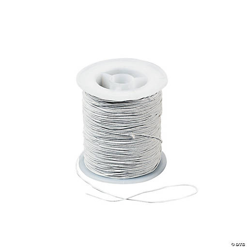 Thin White Elastic Cording