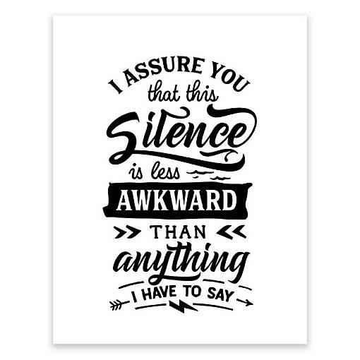 This Silence Is Awkward 8.5x11in 1-Pack