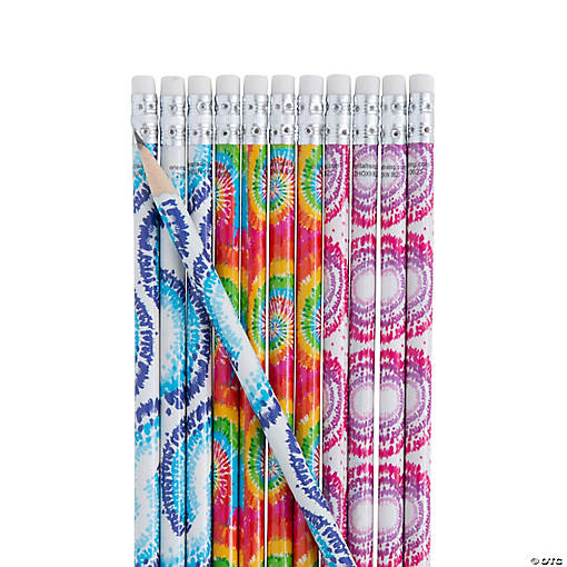 Tie-Dye Pencils - 24 Pc.