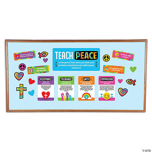 Tie-Dye Teach Peace Classroom Decorating Kit- 3 Pc.