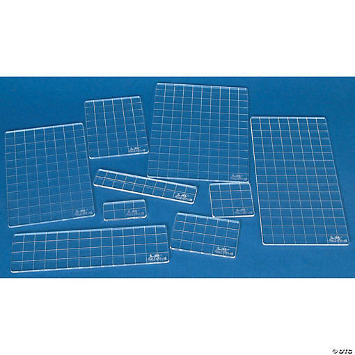 Tim Holtz Acrylic Stamping Grid Blocks 9/Pkg-
