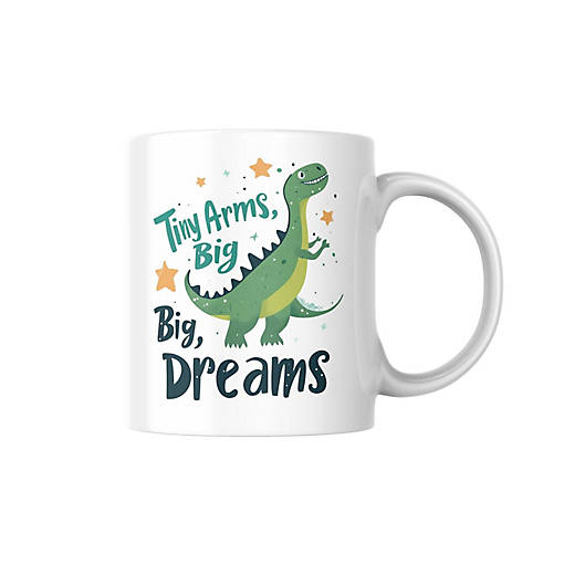 Tiny Arms, Big Dreams Mug by Dancing Littles Jungle
