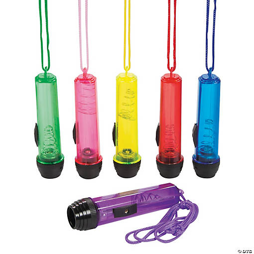 Transparent Flashlights on A Rope - 12 Pc.