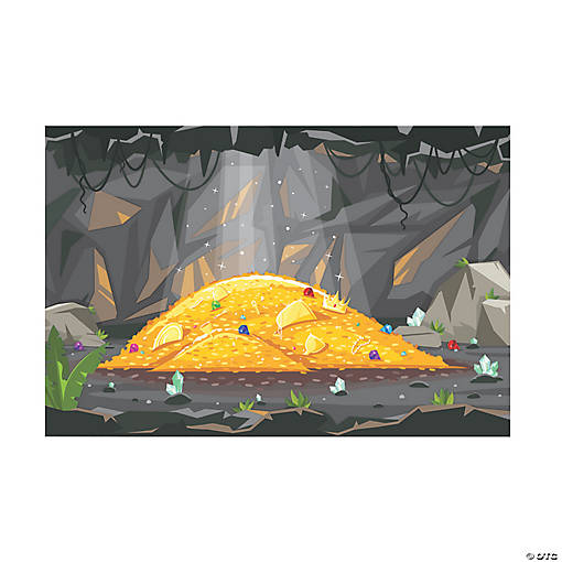 Treasure Hunt Cave Backdrop - 3 Pc.