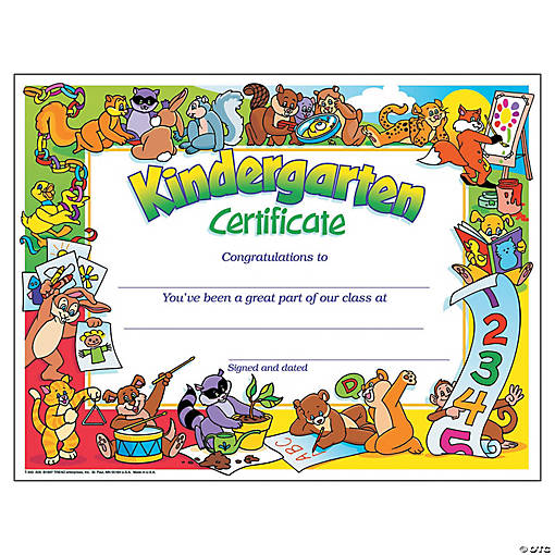 TREND Kindergarten Completion Certificates