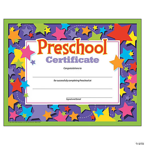 TREND Preschool Certificates