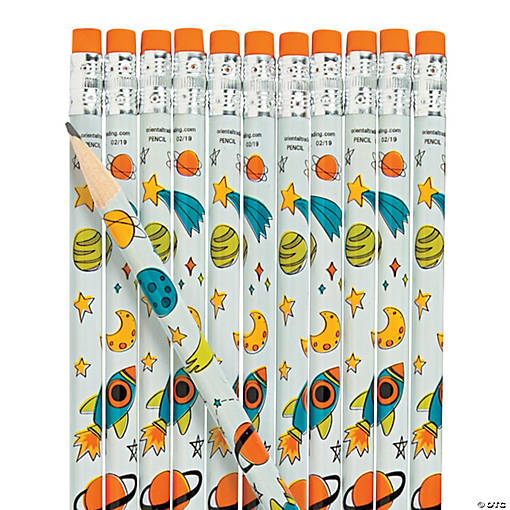 Trendy Space Pencils - 24 Pc.