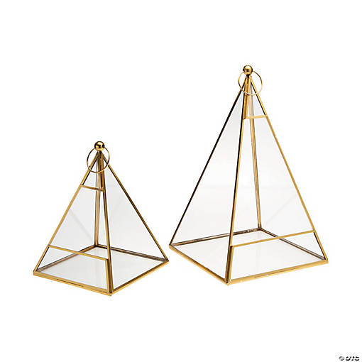 Triangle Terrarium Lanterns - 2 Pc.