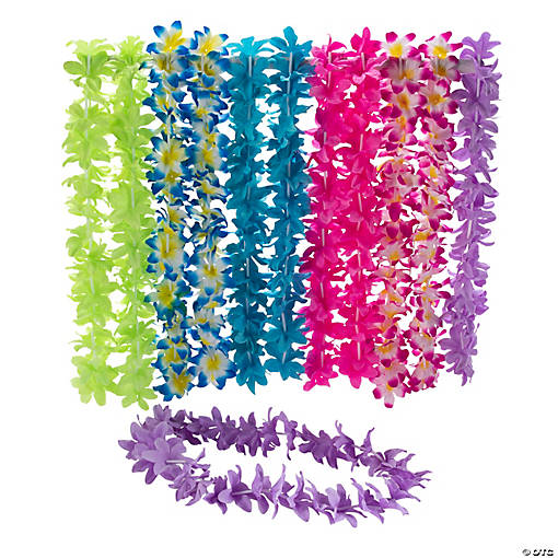Tropical Ombre Polyester Leis &amp;#8211; 12 Pc.