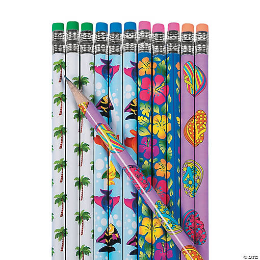 Tropical Pencils - 24 Pc.