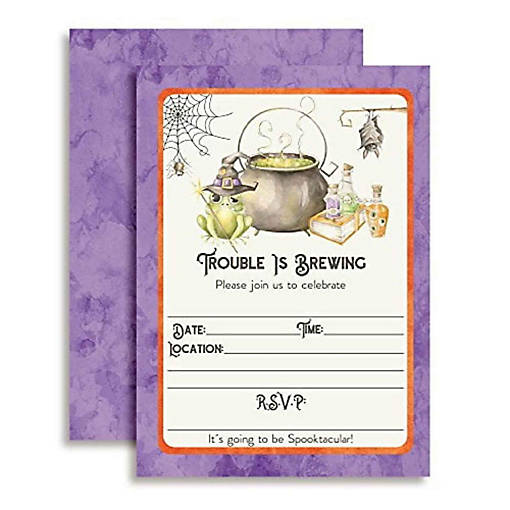 Trouble is Brewing Invitations 40pc. by AmandaCreation