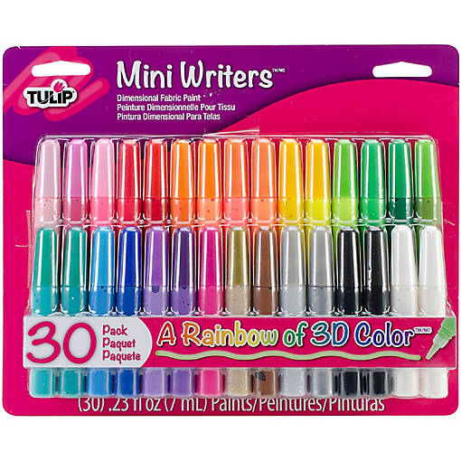 Tulip Dimensional Fabric Paint Set .23oz 30/Pkg-Rainbow