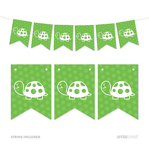 Turtle Banner - 4 x 5.5 Inch