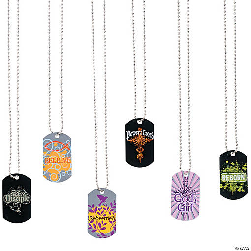 Dog Tag Necklaces - 12 Pc. | Oriental Trading