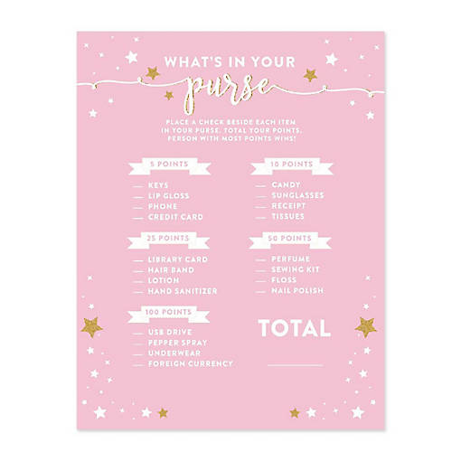 Twinkle Star Purse Game, 20pk