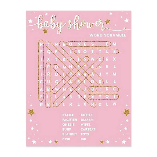 Twinkle Star Word Scramble, 20pk
