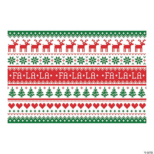 Ugly Sweater Backdrop - 3 Pc.