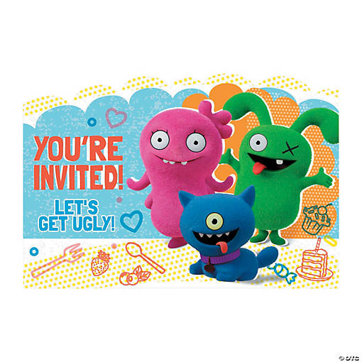 UglyDolls Invitations - 8 Pc.