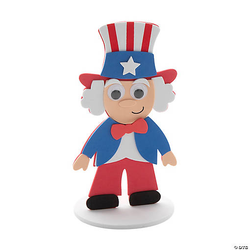 Uncle Sam Stand-Up Craft Kit - Makes 12