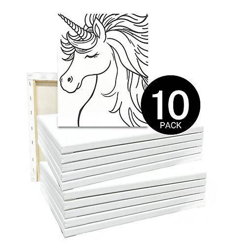 Unicorn Dream 11" x 14" Preprinted Canvas Bundle - 10 Pack