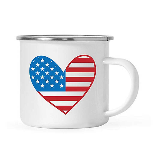 USA Heart Graphic 11oz Campfire Mug