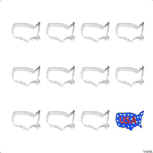 Usa Map 4.25" Cookie Cutters