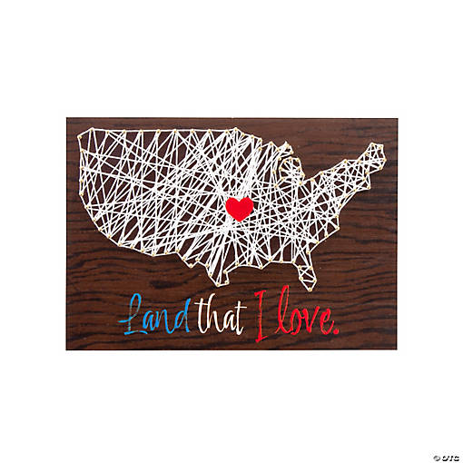 USA String Art Craft - Makes 1