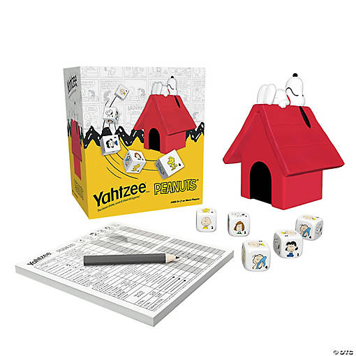 USAopoly YAHTZEE Peanuts Dice Rolling Game