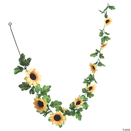 Value Sunflower Greenery Garlands - 6 Pc.