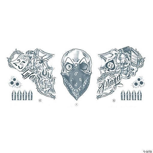 Vandal Temporary Neck Tattoo